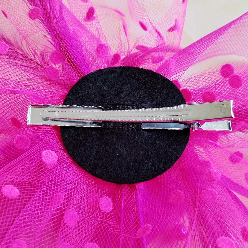HIWIND Store Fascinators Hat Women Tea Party Headband Flower Cocktail Mesh Feathers Hair Clip Kentucky Derby Hat Wedding - Image 4